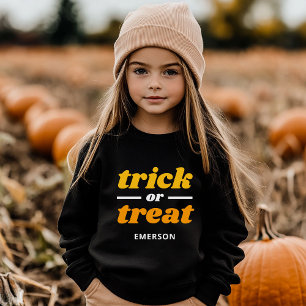 Truco o trato en Halloween monogramado
