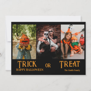 Truco o trato, Feliz Halloween Tarjeta de Collage