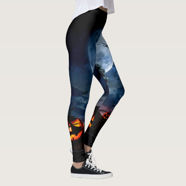 Truco O Trato, Fiesta De Halloween, Boo Leggings (Derecha)