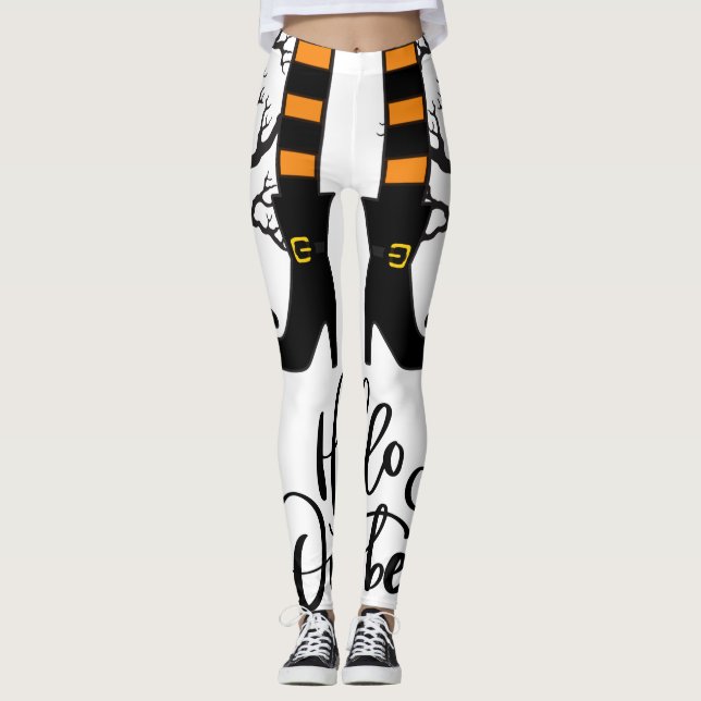 Truco O Trato, Fiesta De Halloween, Boo Leggings (Anverso)