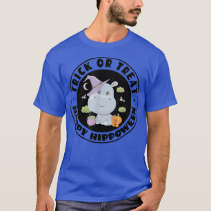 Truco o trato hipopótamo - Camiseta de Halloween