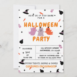 Truco o trato, invitación a fiesta de Halloween