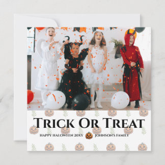 Truco O Trato Tarjeta Feliz Haloween