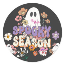 Truco o vístete Pegatina Spooky Cute Ghost Hallowe