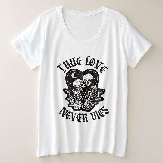 True Love Never Dies Skeleton Couple (Anverso del diseño)