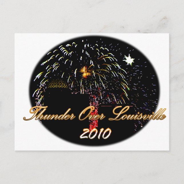 Trueno no oficial sobre la tarjeta postal Louisvil (Anverso)