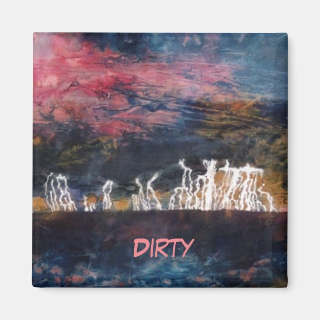 "Trueno silencioso #2" Resumen Imán de lavavajilla (Frente)