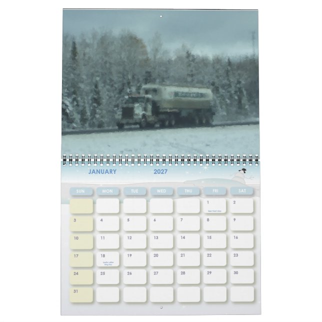 Trueque a través del calendario del país (Jan 2027)