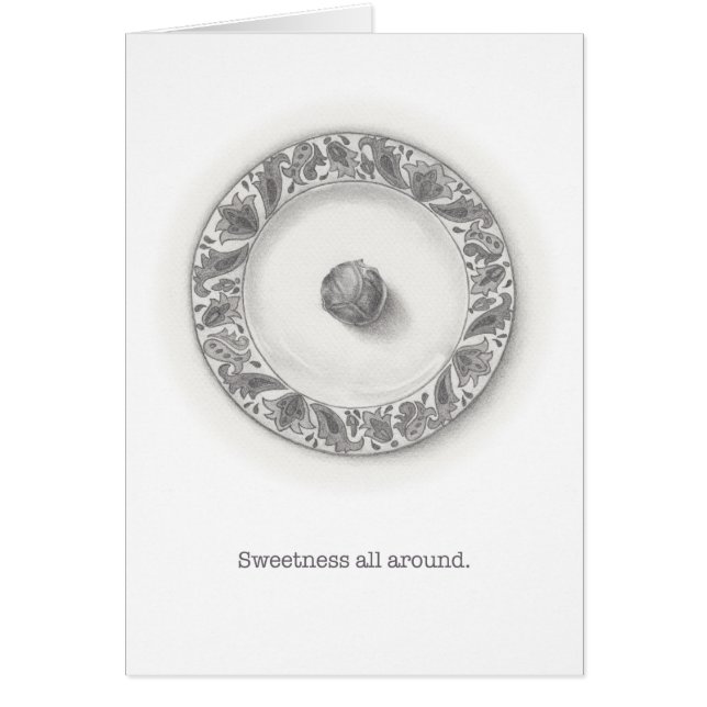 Trufas en un ilustracion de lápiz de placa (Frente)