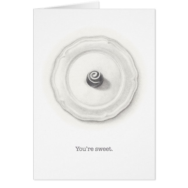 Trufas en un ilustracion de lápiz de placa (Frente)