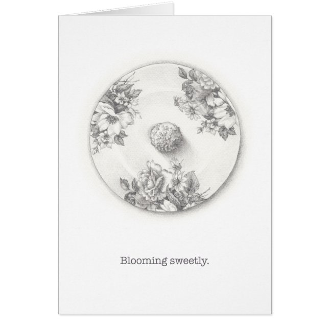 Trufas en un ilustracion de lápiz de placa (Frente)