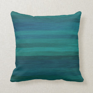 Trullo, azul, almohada decorativa brillante y de