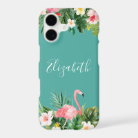 Trullo floral tropical personalizado del flamenco