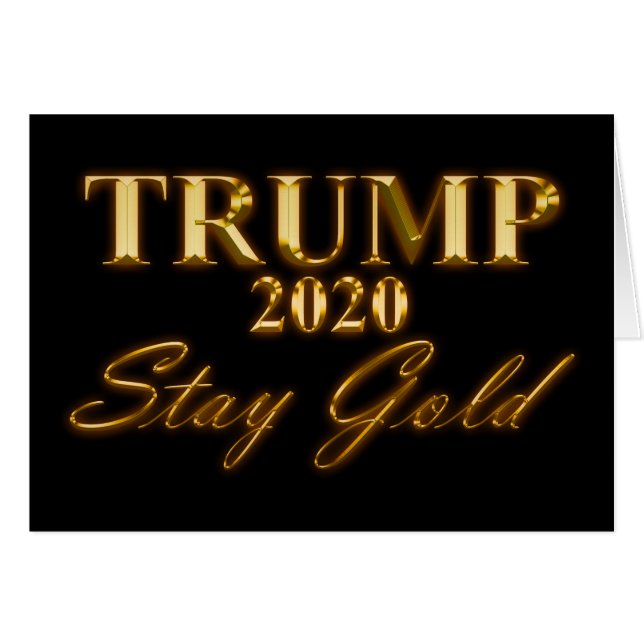 TRUMP 2020 - Stay Gold (Anverso (Horizontal))