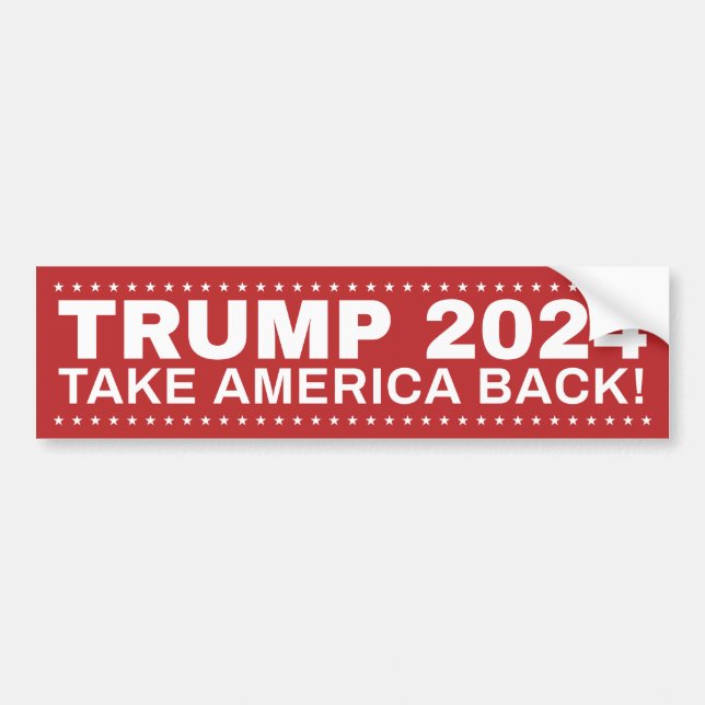 Trump 2024 ¡Devuélvanse a Estados Unidos! pegatina (Frente)