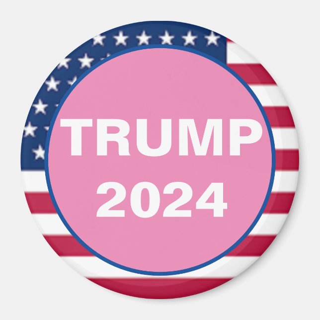 TRUMP 2024 Imán patriótico (Frente)