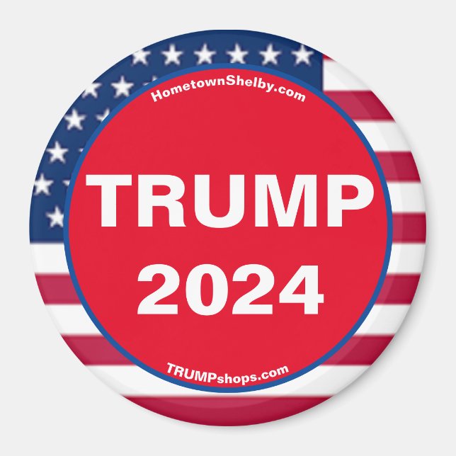 TRUMP 2024 Imán patriótico (Frente)