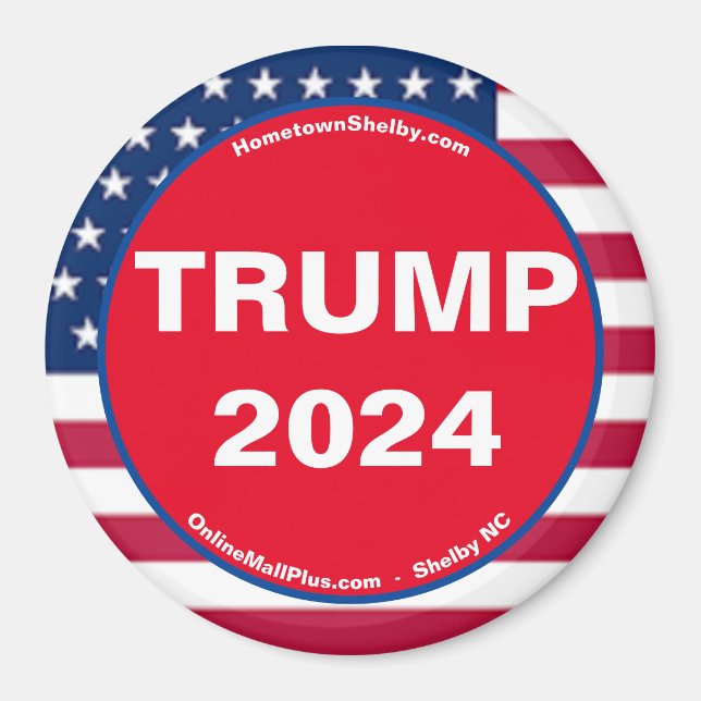 TRUMP 2024 Imán patriótico (Frente)