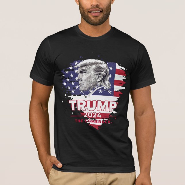Trump 2024 La camiseta de regreso (Anverso)