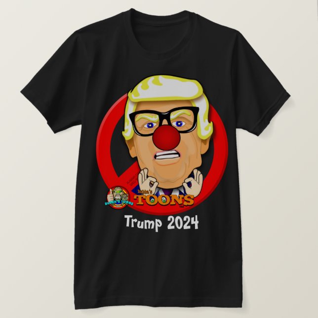 Trump 2024 - La camiseta de Toon Tee de Bubba (Anverso del diseño)