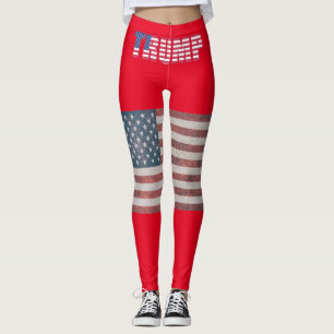 TRUMP 2024 PATRIOTA BANDERA USA YOGA PANTS LEGGING
