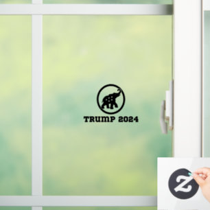 Trump 2024 Pegatina de coches con ventana negra tr