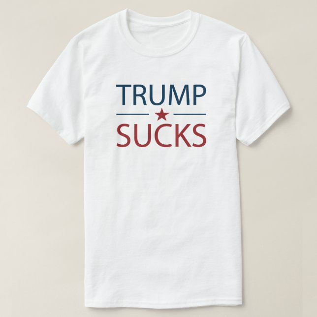 Trump agita camiseta antiTrump (Diseño del anverso)