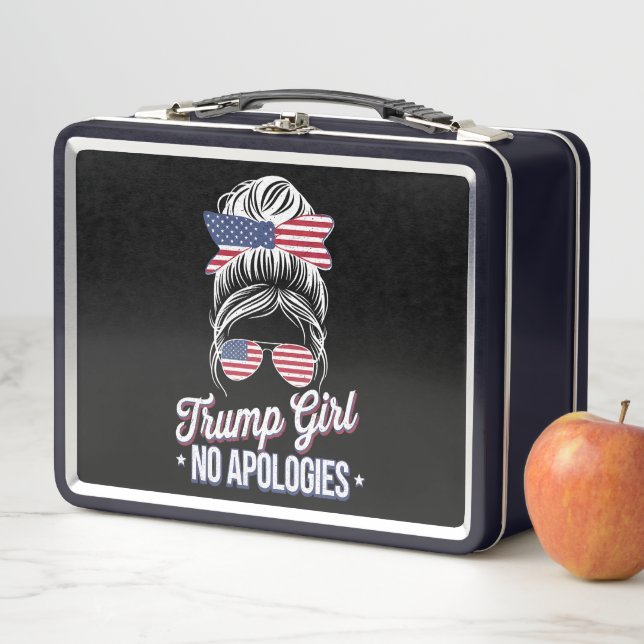 Trump Chica sin disculpas desordenado Bun Retro Vi (In situ)