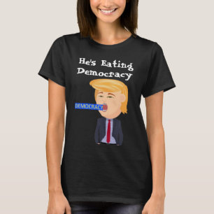 Trump come camiseta de la democracia