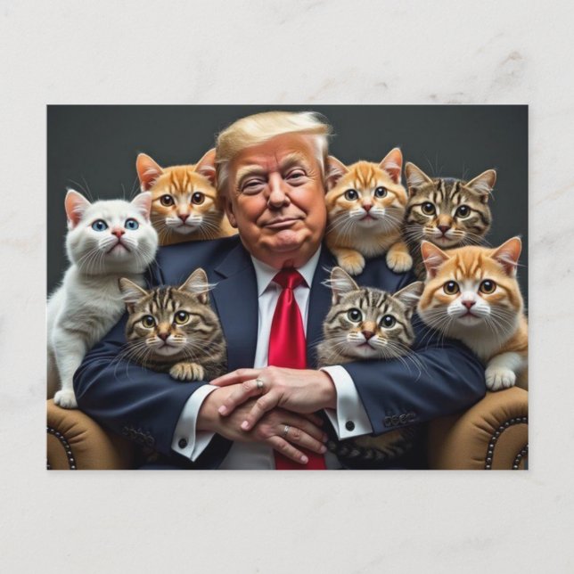 TRUMP CON POSTAL CATS 2024 (Anverso)