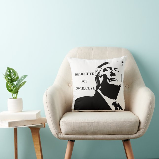 Trump/Destructivo No Constructivo Almohada Decorat (Silla)
