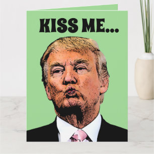 TRUMP DÍA DE SAN PATRICIOS BESOS TARJETA DE SALUDO