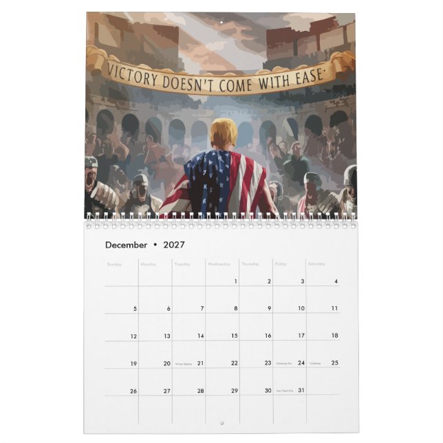 "Trump el calendario de gladiadores" (Dec 2027)
