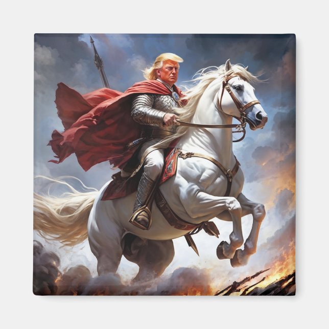 Trump, el imán caballero estadounidense (Frente)