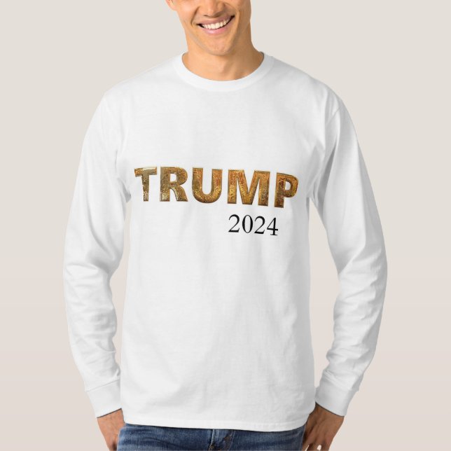 Trump, elecciones de 2024, camiseta blanca de mang (Anverso)