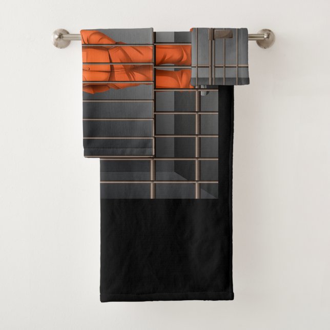 Trump en el baño de la cárcel con toalla (In situ)