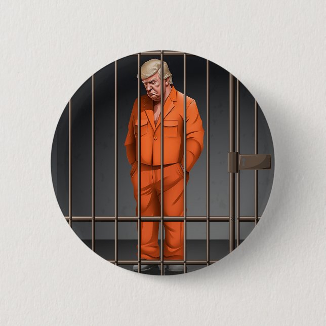 Trump en el botón de la cárcel 2 1/4" (Anverso)