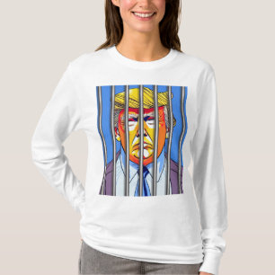 Trump en la cárcel: camiseta de manga larga básica