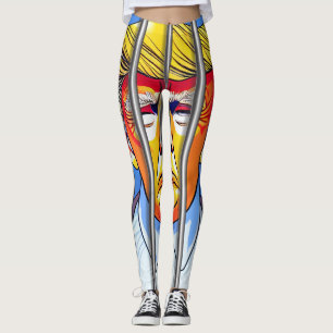 Trump en la cárcel, en leggings todo-sobre-impreso