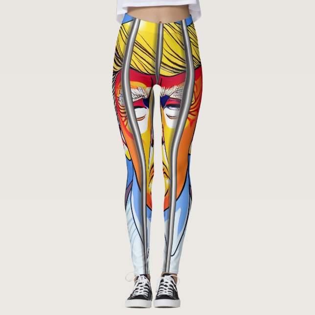 Trump en la cárcel, en leggings todo-sobre-impreso (Anverso)