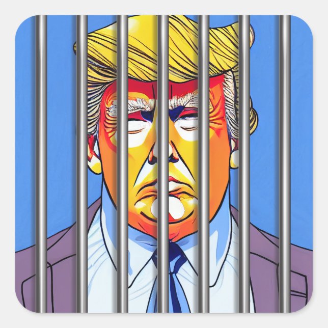 Trump en Pegatinas de la Plaza de la Cárcel (Anverso)