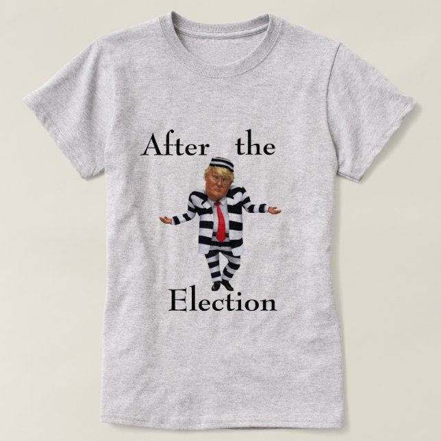 Trump en prisión lleva camiseta (Diseño del anverso)