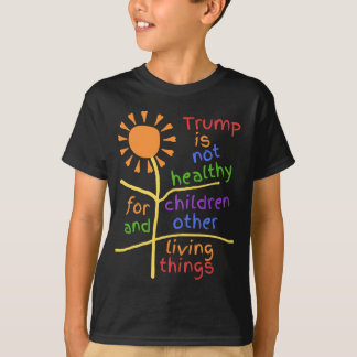 Trump Es Insalubre Para Niños Camiseta Infantil