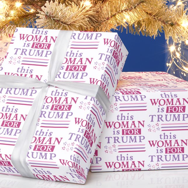 Trump - esta mujer es para el papel de relleno de  (in-situ depiction of wrapping paper)