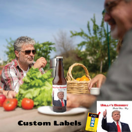 Trump Fab Creative fun Etiqueta de botella de cerv