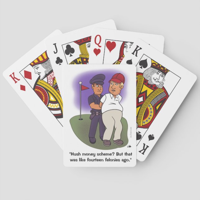 Trump Felonies jugando cartas (Reverso)