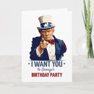 Trump - Invitación al cumpleaños / Nombre personal