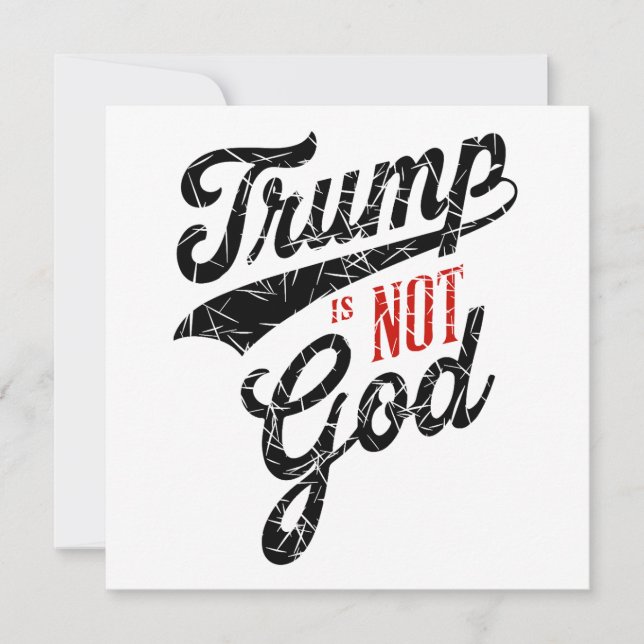 Trump is not God (Anverso)