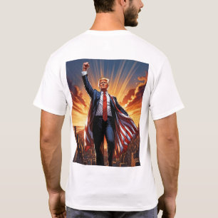 Trump, la camiseta del superhéroe estadounidense"