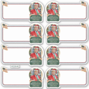 Trump MAGA: magníficas etiquetas de regalo de Navi